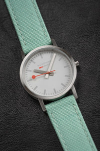 Thumbnail for Mondaine Ladies Watch Classic White Mint Green