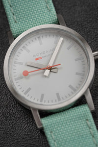 Thumbnail for Mondaine Ladies Watch Classic White Mint Green