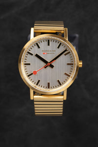 Thumbnail for Mondaine Ladies Watch Classic White Gold