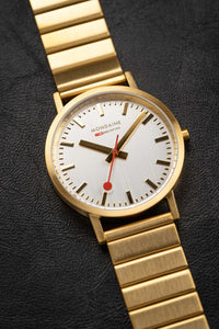 Thumbnail for Mondaine Ladies Watch Classic White Gold