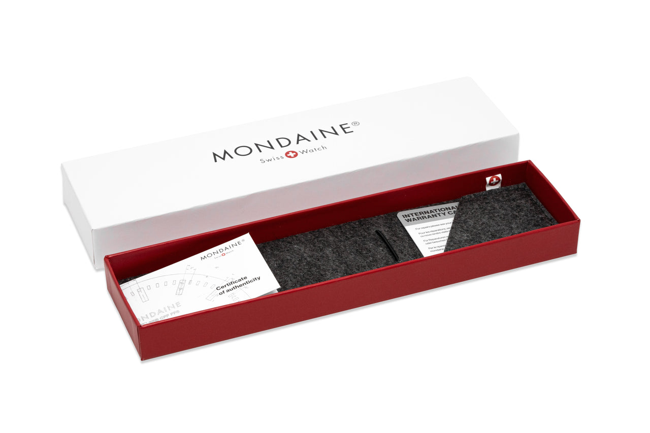 Mondaine Watch Essence Black
