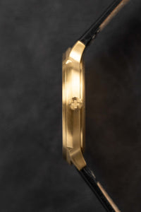 Thumbnail for Mondaine Watch Helvetica No1 Light Gold Black