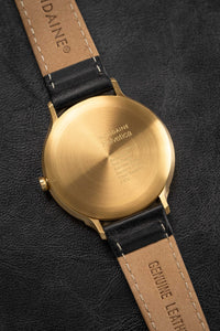 Thumbnail for Mondaine Watch Helvetica No1 Light Gold Black