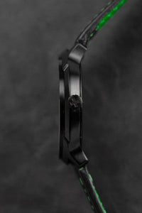 Thumbnail for Mondaine Watch Helvetica No1 Black Green