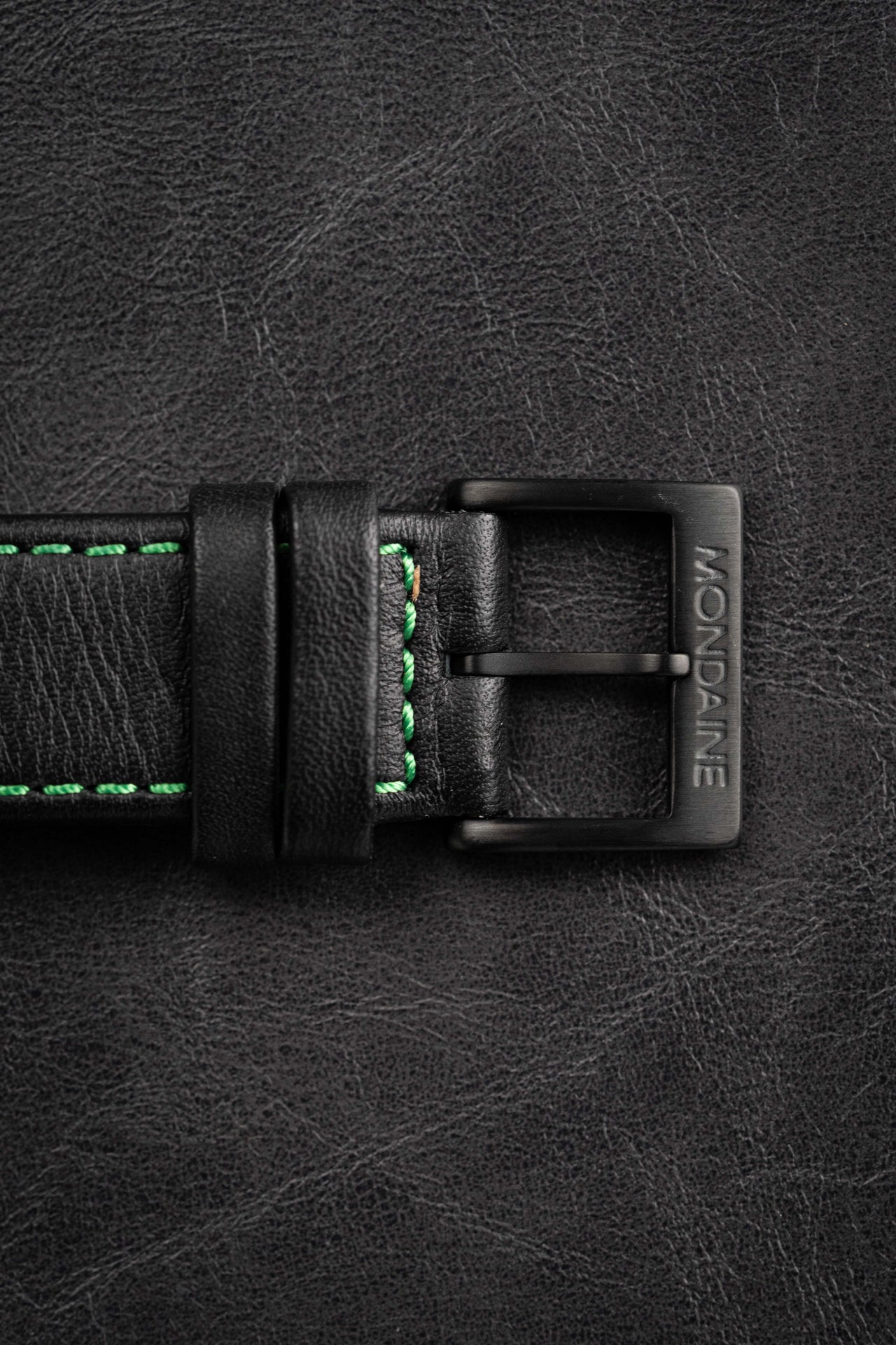 Mondaine Watch Helvetica No1 Black Green