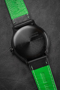 Thumbnail for Mondaine Watch Helvetica No1 Black Green