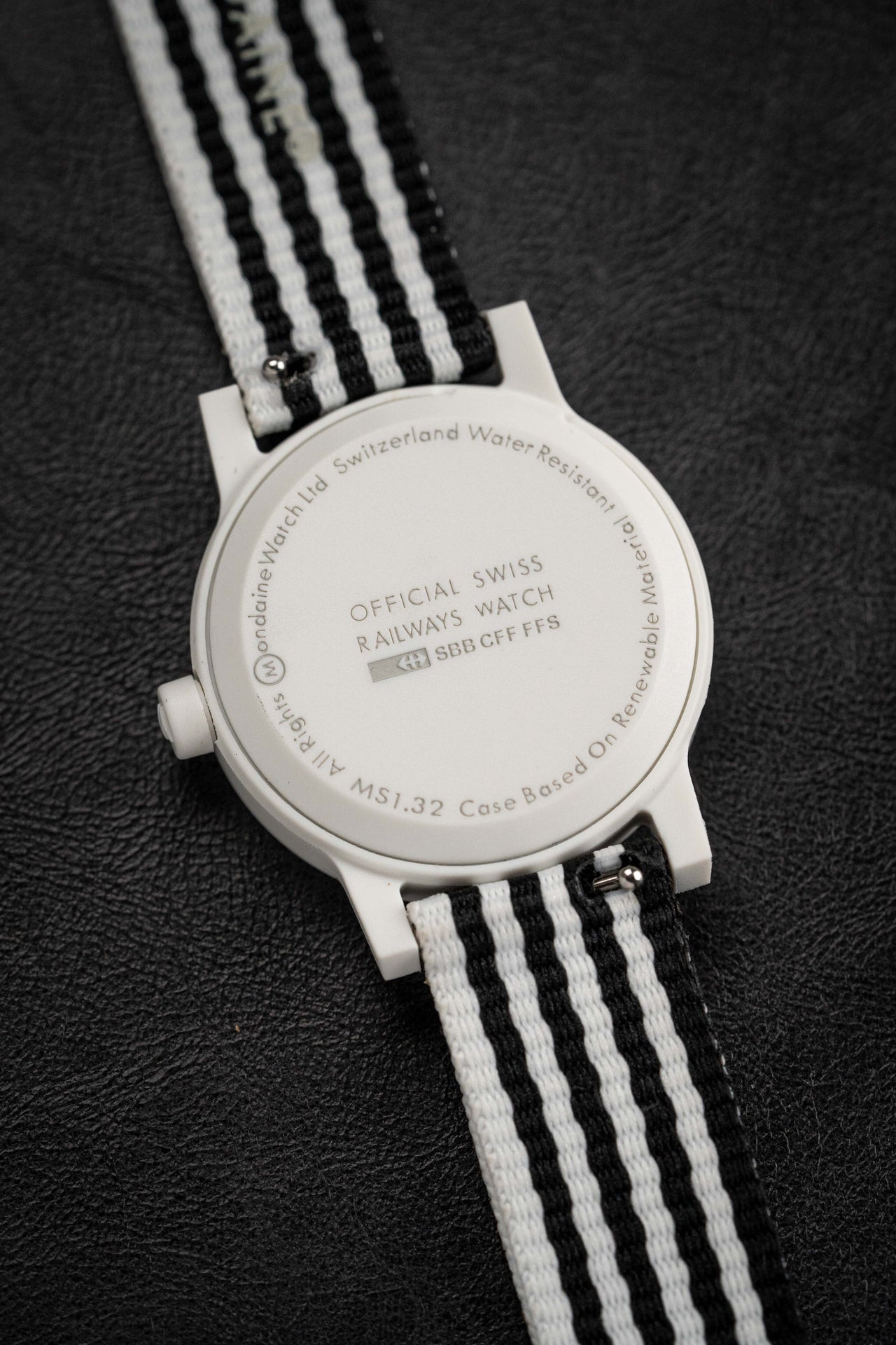 Mondaine Ladies Watch Essence Black White