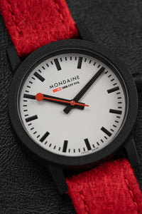 Thumbnail for Mondaine Ladies Watch Essence Black Red