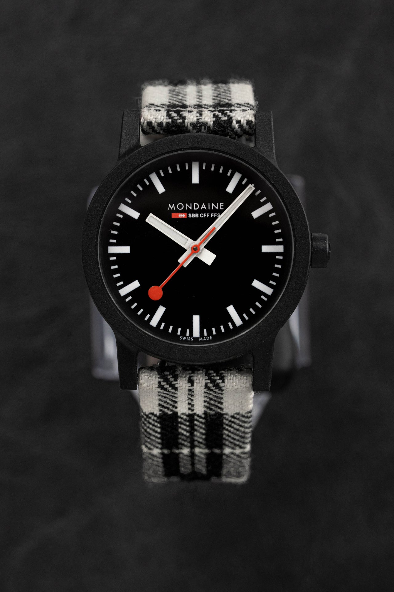 Mondaine Ladies Watch Essence Black White