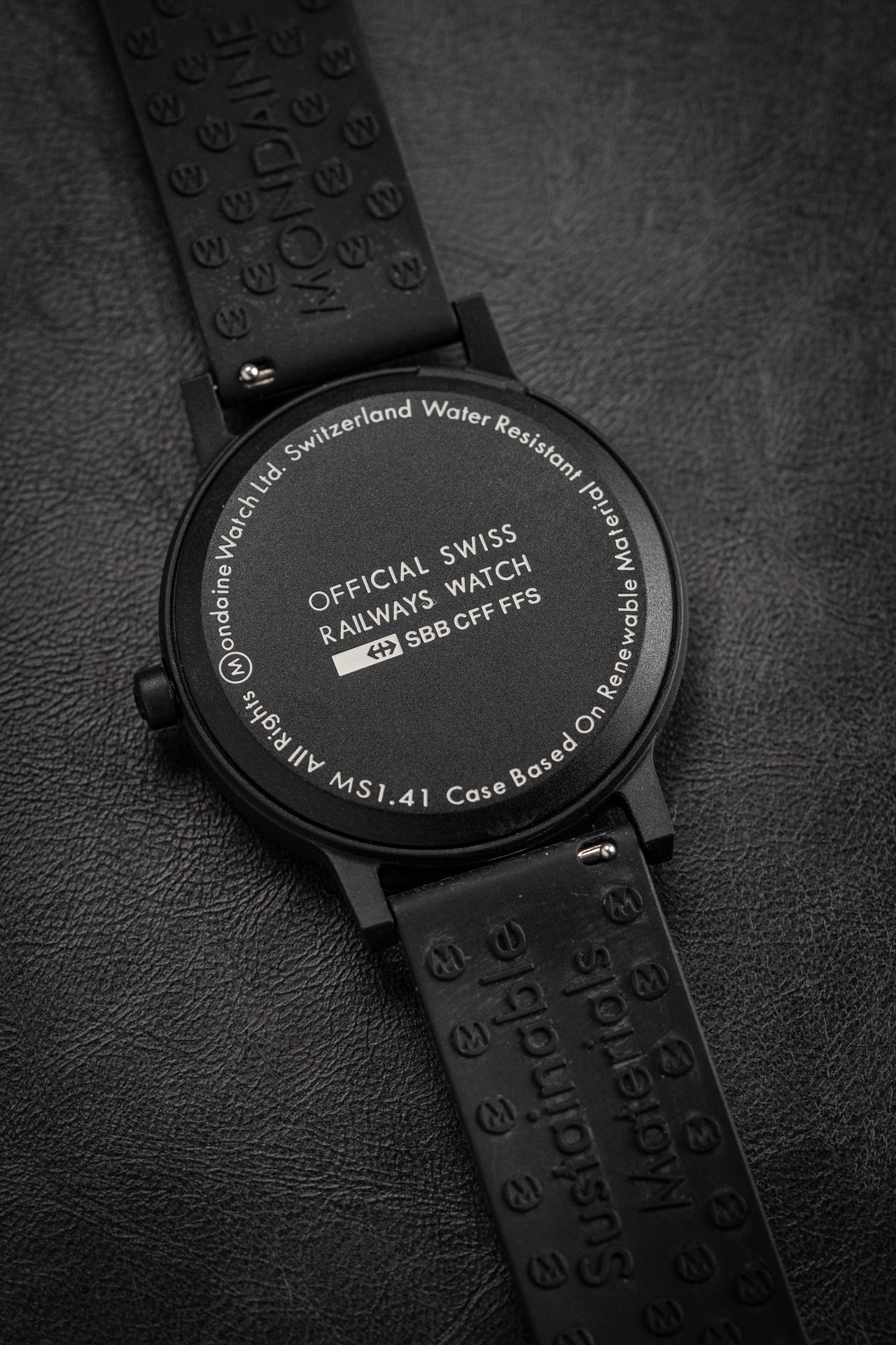 Mondaine Watch Essence Black