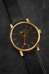 Thumbnail for Mondaine Watch EVO2 Gold Black