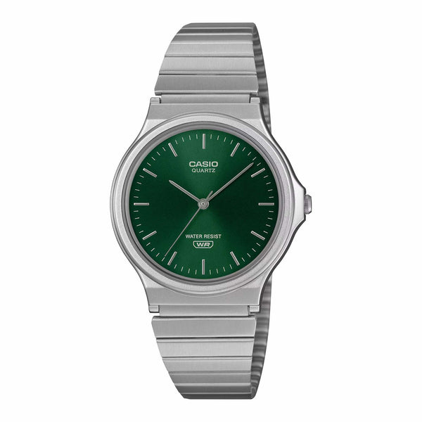 Casio Unisex Quartz Watch 35mm MQ-24 Green Sunray