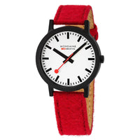 Thumbnail for Mondaine Watch Essence Black Red