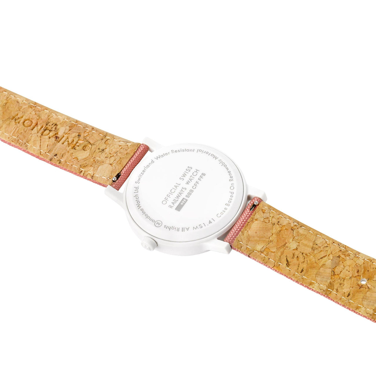 Mondaine Watch Essence White Pink