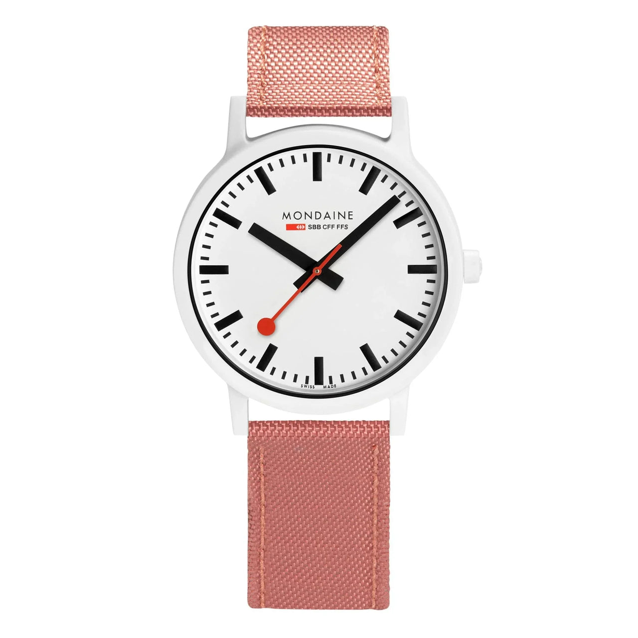 Mondaine Watch Essence White Pink
