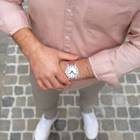 Thumbnail for Mondaine Watch Essence White Pink