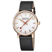 Thumbnail for Mondaine Watch EVO2 Rose Gold Black
