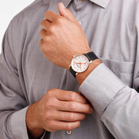 Thumbnail for Mondaine Watch EVO2 Rose Gold Black