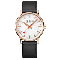 Thumbnail for Mondaine Watch EVO2 Rose Gold Black