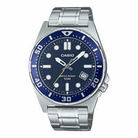 Thumbnail for Casio Men's Quartz Date Watch 44mm Sport Blue Silver