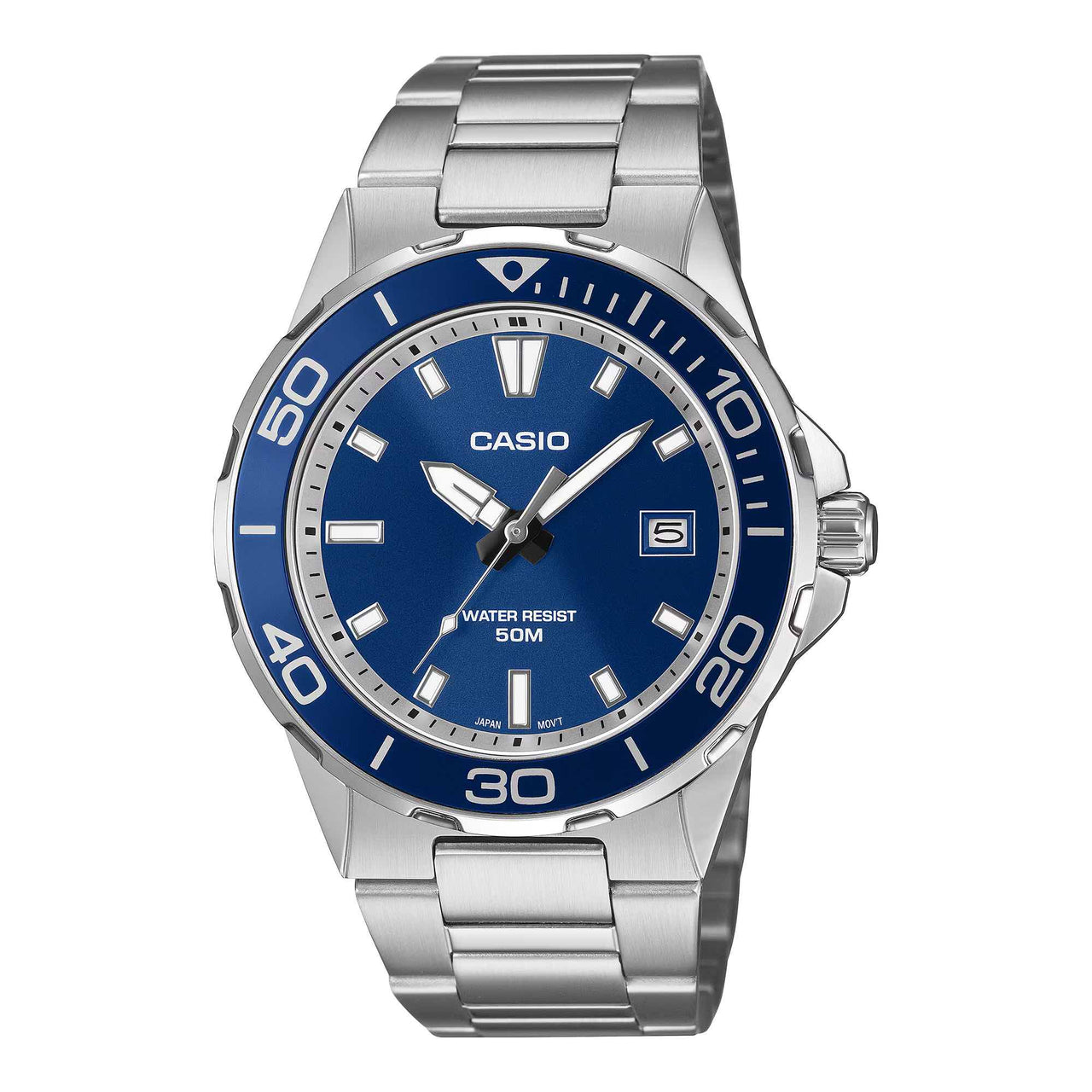 Casio Men's Quartz Date Watch 43mm Marine Sport Blue