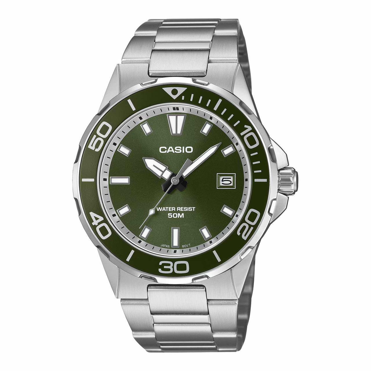 Casio Men's Quartz Date Watch 43mm Marine Sport Green