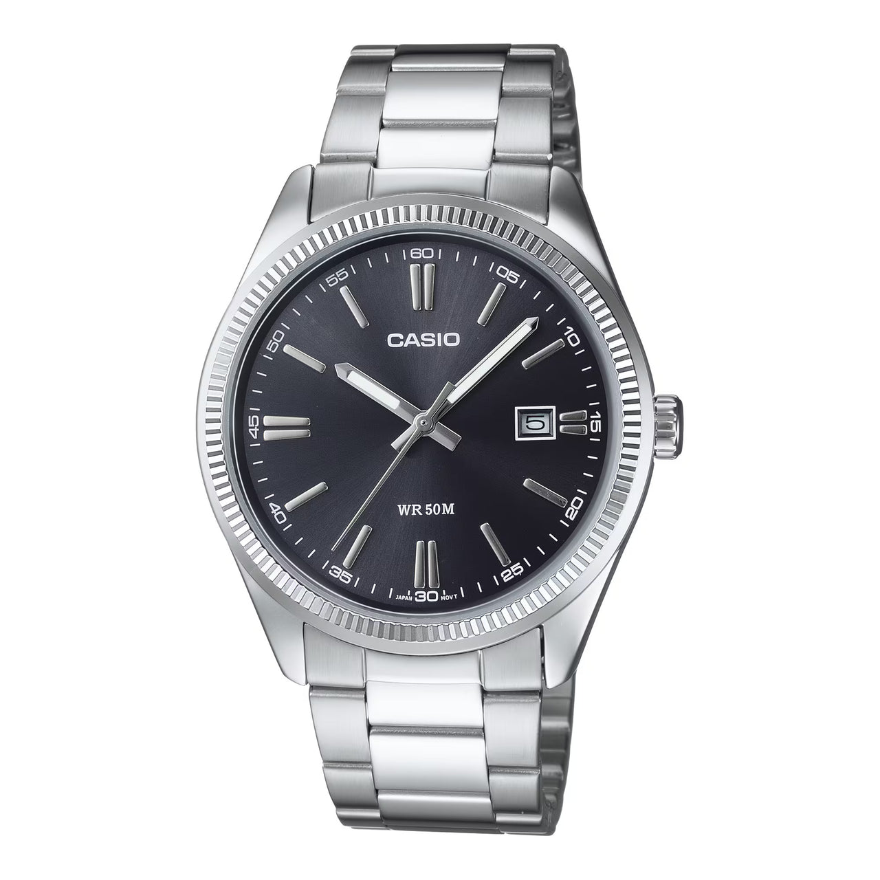 Casio Unisex Analog Watch 39mm Black Sunray Dial