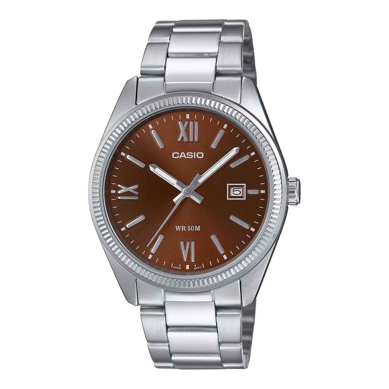 Casio Casual 44mm Brown Unisex Ion Plated Analogue Watch
