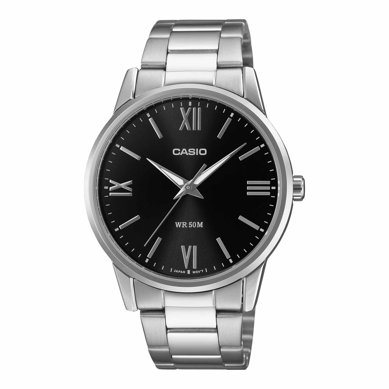 Casio Men's Quartz Watch 40mm Stainless Steel Silver Black