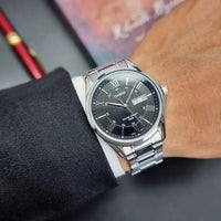 Thumbnail for Casio Day Date 41mm Silver Men's Black Analogue Watch