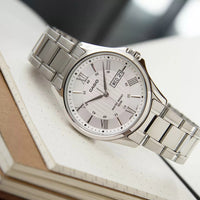 Thumbnail for Casio Day Date 41mm Silver Men's White Analogue Watch