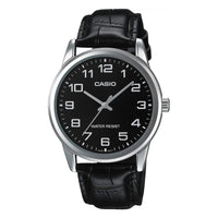 Thumbnail for Casio Unisex Black Leather Watch