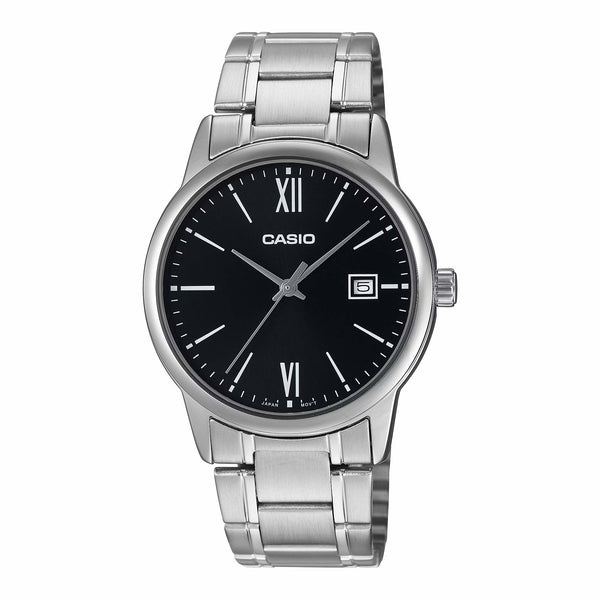 Casio Men's Quartz Date Watch 37mm Standard Silver Black