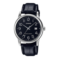 Thumbnail for Casio Men's Quartz Date Watch 37mm Black Leather