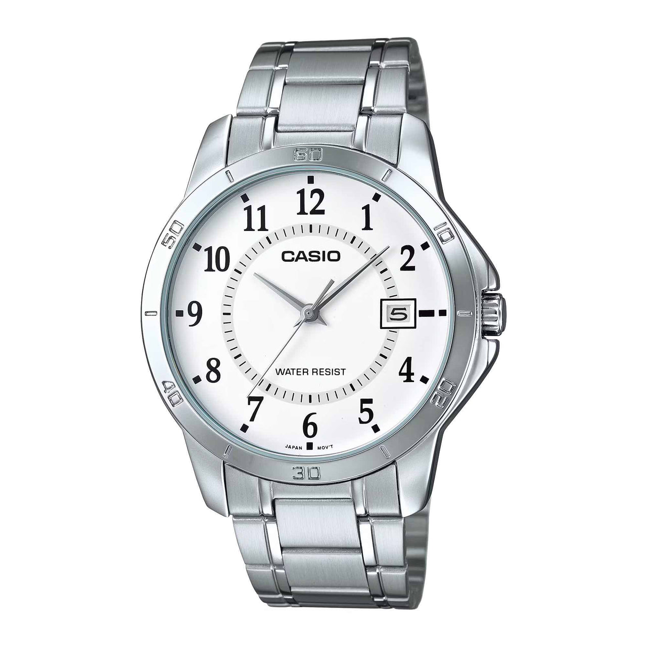 Casio Men's Quartz Date Watch 42mm Classic Silver White