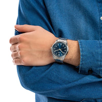 Thumbnail for Casio Classic 40mm Silver Men's Blue Analogue Watch