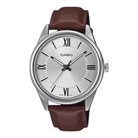 Thumbnail for Casio Classic 40mm Silver Men's Brown Leather Analogue Watch