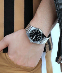 Thumbnail for Casio Standard 25mm Silver Men's Black Silver Analogue Watch