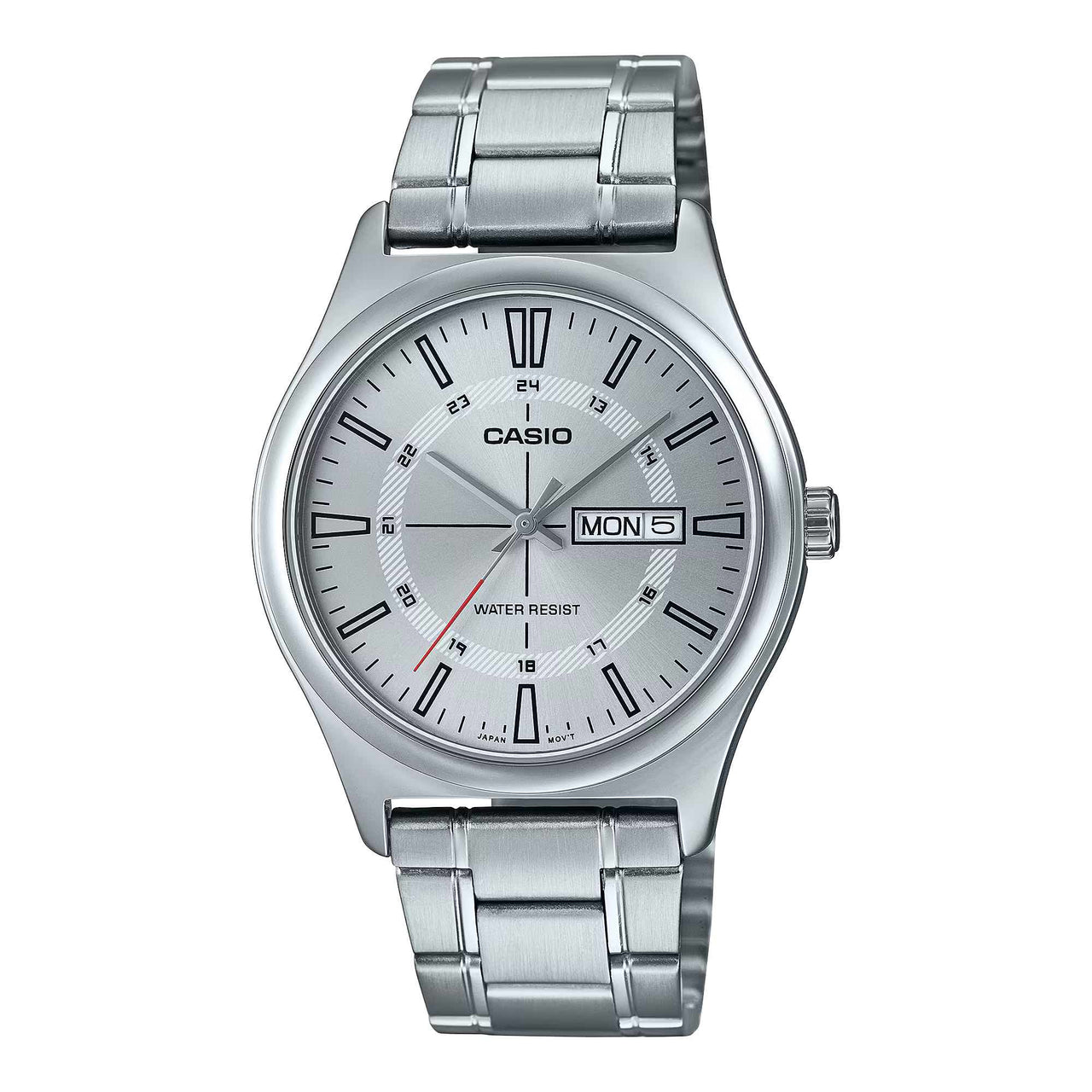 Casio Men's Quartz Day Date Watch 38mm Classic Silver