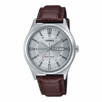 Thumbnail for Casio Men's Quartz Day Date Watch 38mm Classic Silver Brown