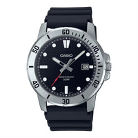 Thumbnail for Casio Men's Quartz Date Watch 45mm Black Resin Silver