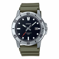Thumbnail for Casio Men's Quartz Date Watch 45mm Sporty Green Black