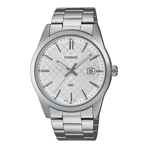 Casio Men's Quartz Date Watch 41mm Chess White
