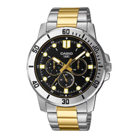 Thumbnail for Casio Men's Quartz Day Date Watch 45mm Two-Tone Gold Black