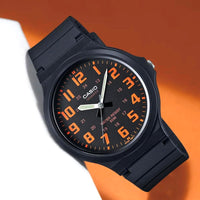 Thumbnail for Casio Standard 44mm Black Orange Men's Analogue Watch