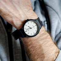 Thumbnail for Casio Standard 44mm Black White Men's Analogue Watch