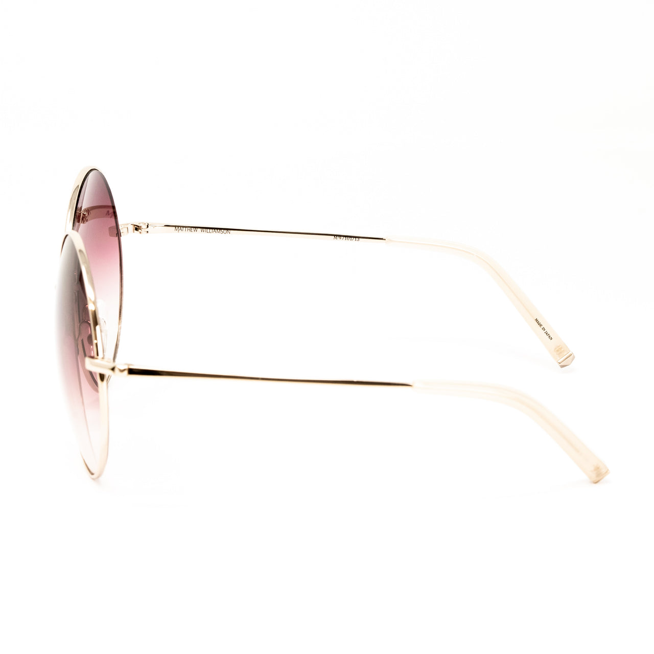 Matthew Williamson x Linda Farrow Gold Sunglasses