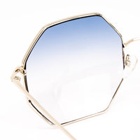 Thumbnail for Matthew Williamson x Linda Farrow Blue Octagonal Sunglasses