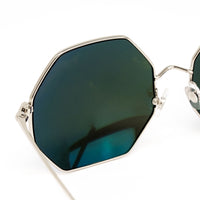 Thumbnail for Matthew Williamson x Linda Farrow Blue octagonal Sunglasses