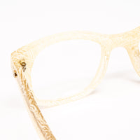 Thumbnail for Matthew Williamson x Linda Farrow Marbled Yellow Eyeglasses